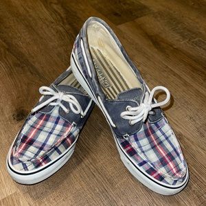 Sperry Topsiders Plaid Women’s Size 8M